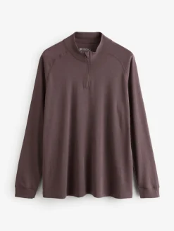 Mountain Warehouse Brown Womens Merino Zip Neck Thermal Top Best