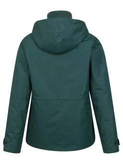 Mountain Warehouse Womens Fell 3-in-1 Water Resistant Jacket Green Best