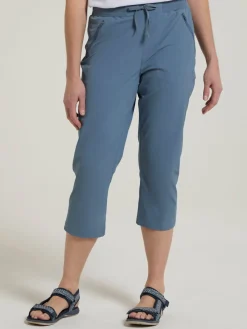 Mountain Warehouse Light Blue Womens Explorer Quick Drying Capri Online