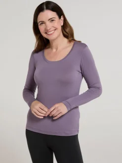 Mountain Warehouse Keep The Heat Quick Drying Thermal Top Purple