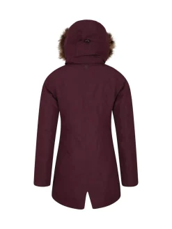 Mountain Warehouse Tarka Waterproof Long Padded Jacket Purple Discount