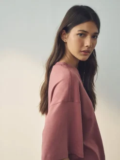 Next Multi 100% Cotton Boxy Short Sleeve T-Shirts 5 Pack Clearance