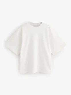 Next Multi 100% Cotton Boxy Short Sleeve T-Shirts 5 Pack Clearance