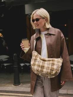 Next Multi Borg Sling Checkered Cross-Body Bag Hot