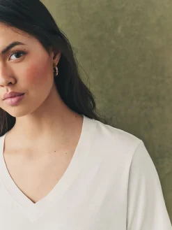 Next Multi Cotton Modal Slouch T-Shirt 5 Pack Discount