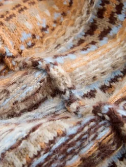 Next Stand Neck Fairisle Pattern Stitch Knitted Jumper Multi Neutral