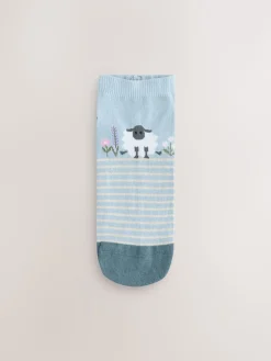Next Multi Sheep Print Trainer Socks 4 Pack Online