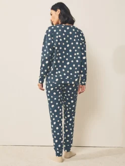 Next Multi Spot Long Sleeve Pyjamas 3 Pack Hot