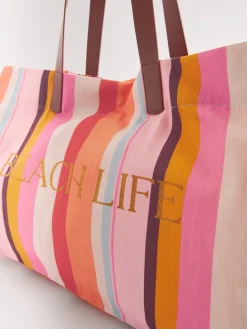 Next Multi Striped Beach Bag Sale