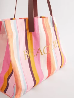 Next Multi Striped Beach Bag Sale