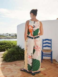 Next Multi Wide Leg Trousers Clearance