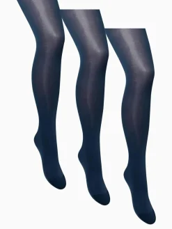Next Navy 40 Denier Opaque Tights Three Pack Sale