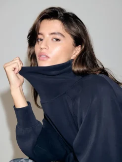 Next Active Modal Supersoft Cowl Neck Jumper Navy Hot