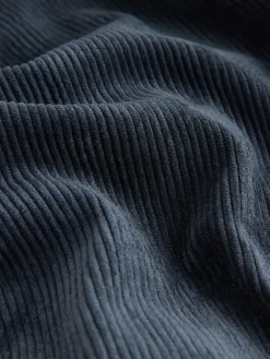 Next Cord Wide Leg Trousers Navy Blue Discount