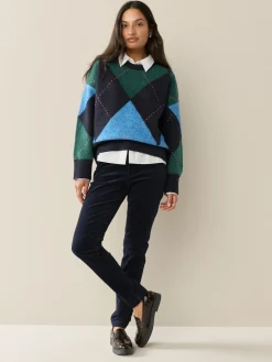 Next Corduroy Skinny Trousers Navy Blue Outlet