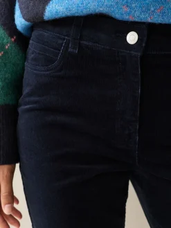 Next Corduroy Skinny Trousers Navy Blue Outlet