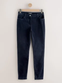 Next Corduroy Skinny Trousers Navy Blue Outlet