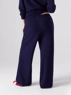 Next Navy Blue Maternity Cosy Wide Leg Trousers Best