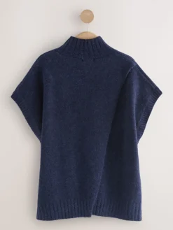 Next N. Premium Knitted Tank Navy Blue Clearance