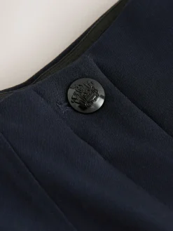 Next Sculpting Military Trousers Navy Blue Sale