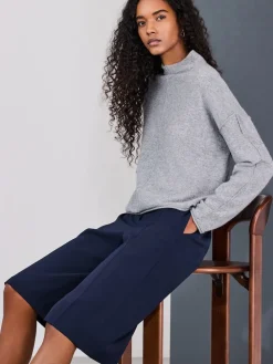 Next Smart Longline Shorts Navy Blue Clearance