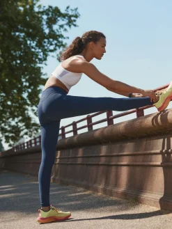 Next Sports Dry Tech Tummy Control High Waist Full Length Legging Navy Blue Sale