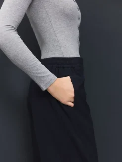 Next Tailored Wide Leg Trousers With Wool Navy Blue Sale