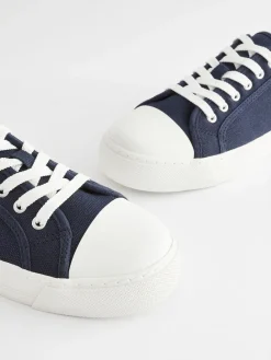Next Canvas Baseball Trainers Navy Online