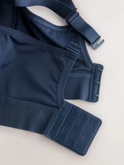 Next DD+ Ultimate Dry Tech Breathable Lightweight Pad High Impact Sports Bra Navy Hot