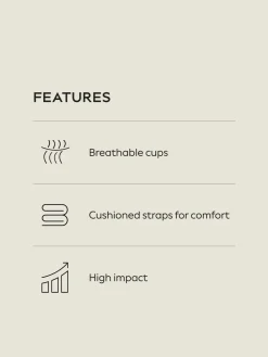 Next DD+ Ultimate Dry Tech Breathable Lightweight Pad High Impact Sports Bra Navy Hot