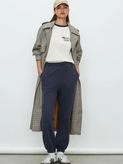 Next Essential Cuffed Jersey Joggers Navy Hot