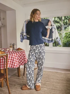 Next Navy Fish Cotton Short Sleeve Pyjamas Online