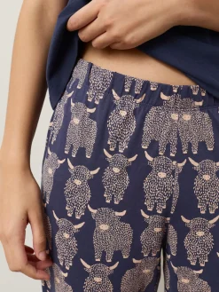 Next Navy Hamish The Highland Cow Short Sleeve Pyjamas Hot
