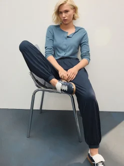 Next Jersey Harem Joggers Navy