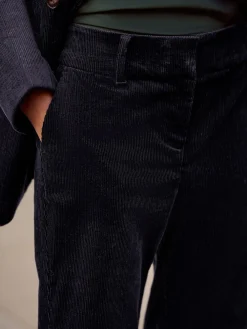 Next Navy N. Premium Cord Bootcut Trousers Sale