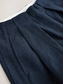 Next N. Premium Herringbone Culottes With Wool Navy Discount
