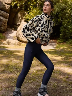 Next Outdoor Fleece Lined Warm Handle Leggings Navy Sale