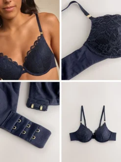 Next Pad Full Cup Premium Ultimate Comfort T-Shirt Bra Navy Discount