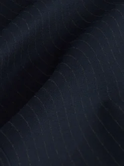 Next Smoothing Ponte Jersey Wide Leg Trousers Navy Pinstripe Best