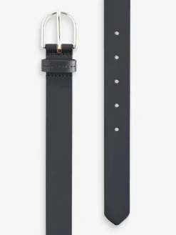 Next Navy Regular Leather Belt