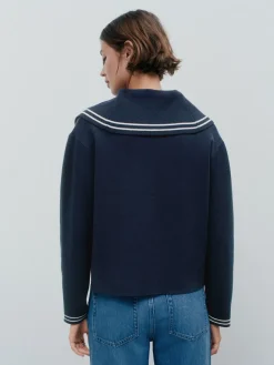 Next Sailor Collar Cardigan Navy Sale