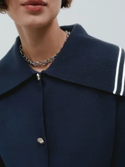 Next Sailor Collar Cardigan Navy Sale