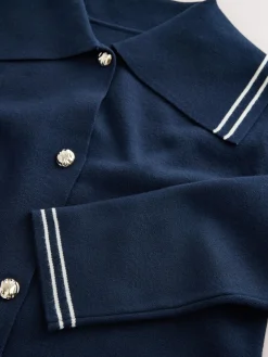 Next Sailor Collar Cardigan Navy Sale