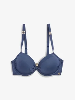 Next Navy Shaping Padded Wired Bikini Top Sale