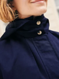 Next Shower Resistant Hooded Rain Coat Navy Hot