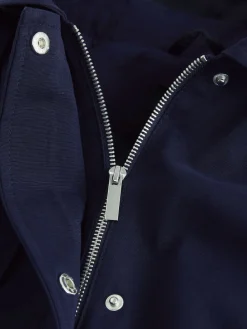 Next Shower Resistant Hooded Rain Coat Navy Hot