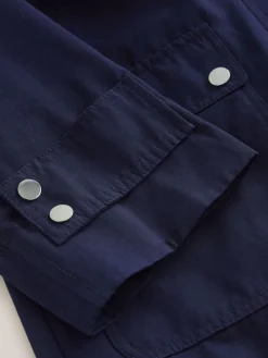 Next Shower Resistant Hooded Rain Coat Navy Hot