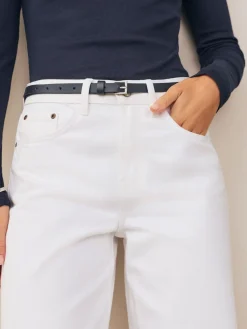 Next Navy Skinny Leather Belt Discount