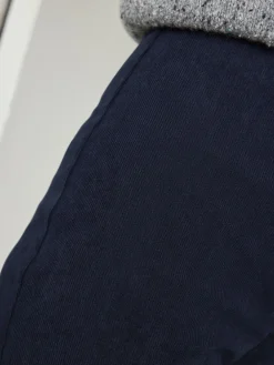 Next Navy Smoothing Cord Wide Leg Trousers Best