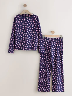 Next Long Sleeve Pyjamas Navy Stars Discount